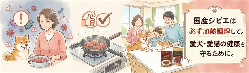 国産ジビエの生食はやめましょう。