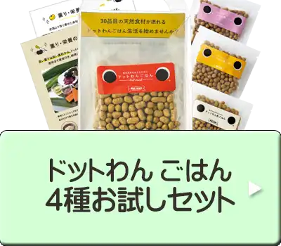 ドットわん　ごはん　4種お試しセット
