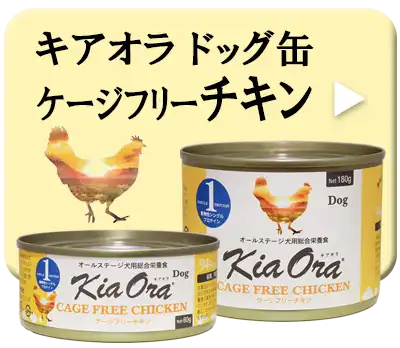 キアオラ・ドッグ缶　ケージフリーチキン