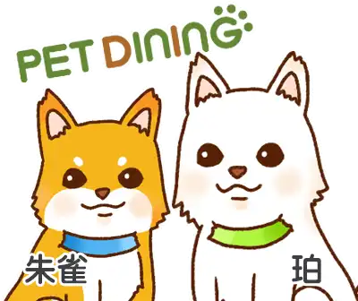 店長とスタッフ犬「珀（はく）」